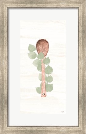 Framed Kitchen Utensils - Wooden Spoon Print