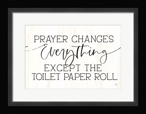 Framed Toilet Paper Roll Print