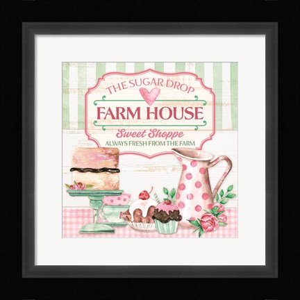 Framed Sweet Shoppe Print