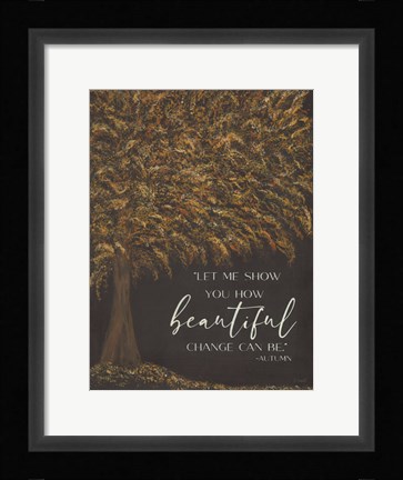 Framed Autumn's Wisdom Print