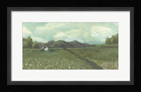 Framed Cottage in the Spring Print