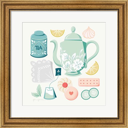 Framed Tea Time IV Print