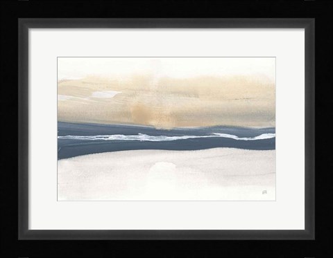 Framed Tonal Blue Gray IV Crop Print