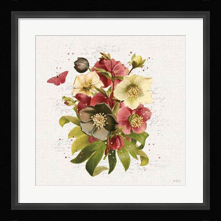 Framed Vintage Petals VII Print