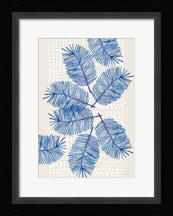Framed Modern Leaves I Print