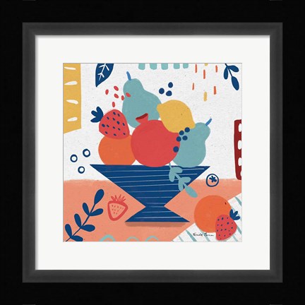 Framed Fruit Still Life II Print