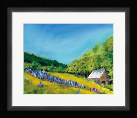 Framed Field of Lupine Print