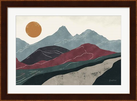 Framed Peru Trails Print