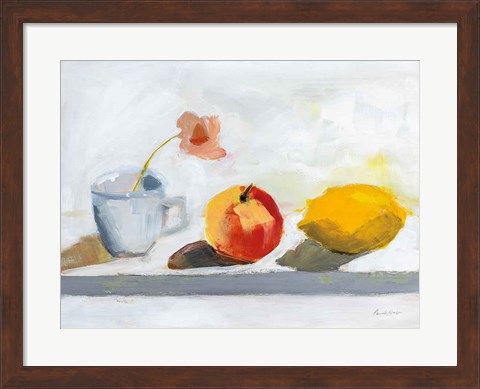 Framed Lemon Apple Cup Print