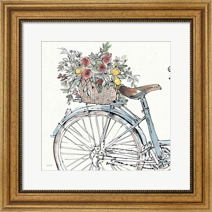 Framed Farmhouse Flea Market Bike II Print