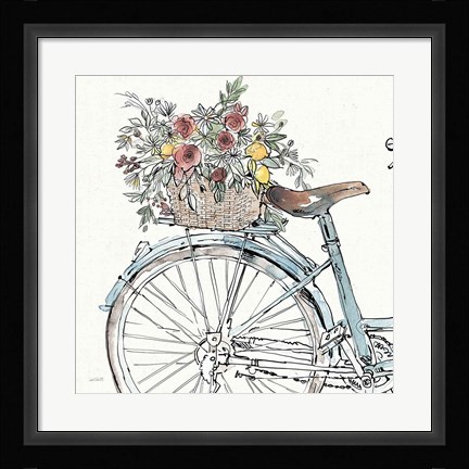Framed Farmhouse Flea Market Bike II Print