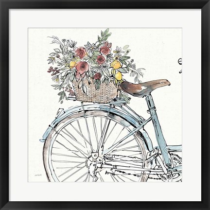 Framed Farmhouse Flea Market Bike II Print
