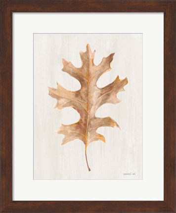 Framed Fallen Leaf I Texture Print