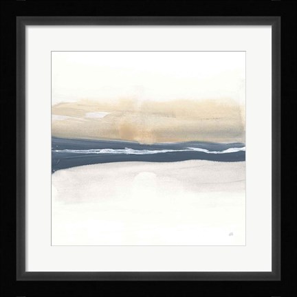Framed Tonal Blue Gray IV Print