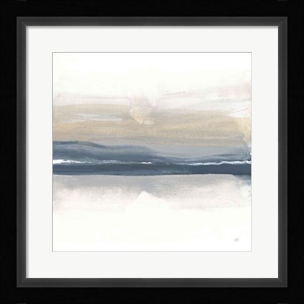 Framed Tonal Blue Gray II Print