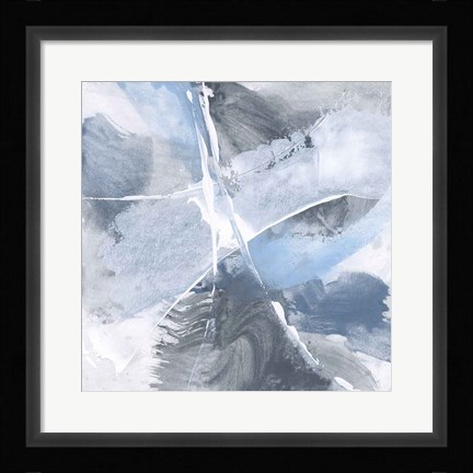 Framed White Line Blues III Print