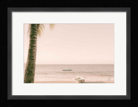 Framed Dominican Fishing Boats Print
