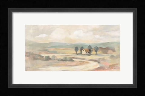 Framed White Road Print