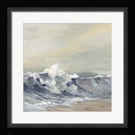 Framed Splashing Wave Print