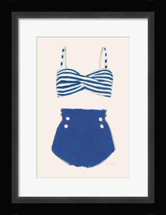 Framed Retro Swimwear II Print