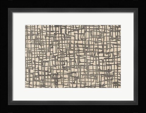 Framed Endless Squares Natural Print