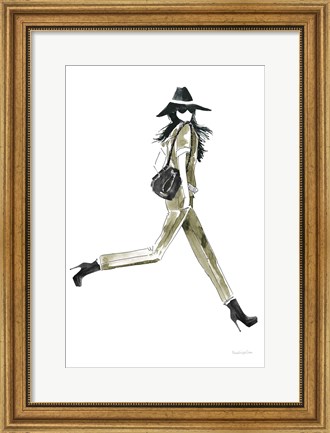 Framed Out On the Town I Olive Print