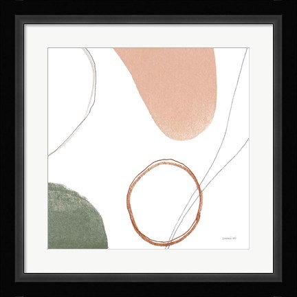 Framed Threads of Motion II Warm Crop Print