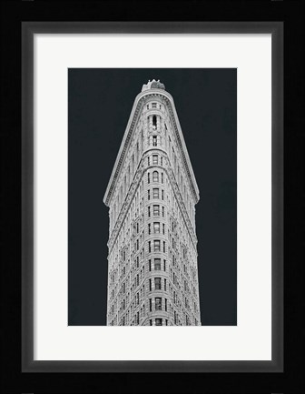 Framed Flatiron Building on Black Print