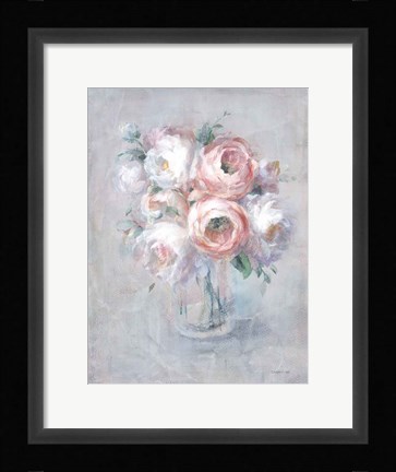Framed Light Summer Blooms I Print