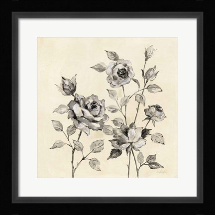 Framed Spring Graphic Floral Print