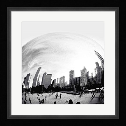 Framed Bean Chicago Bold Sq Print