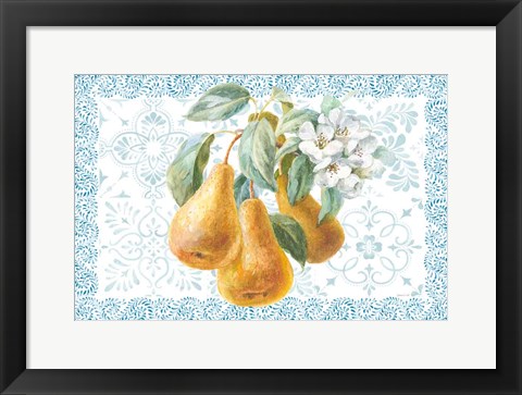 Framed Blooming Orchard I Print