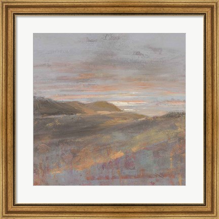 Framed Dawn on the Hills Light Print