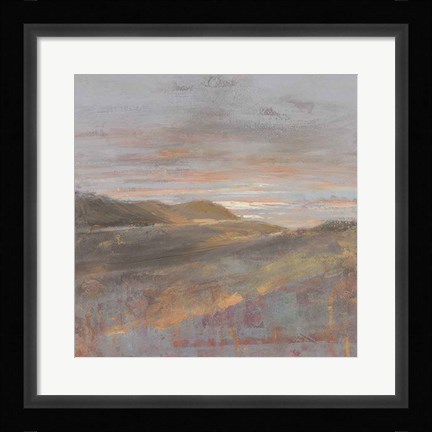Framed Dawn on the Hills Light Print