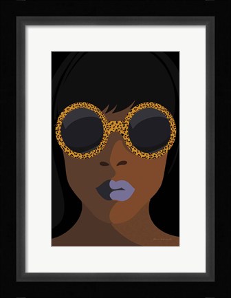 Framed Accessorize I Peri Lips Print