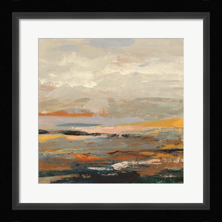 Framed Warm Bay I Print