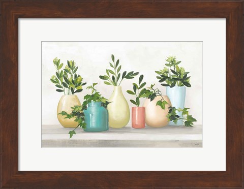 Framed Plant Life IV Colorful Print