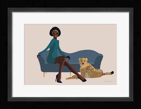 Framed Wild Lounge III Print