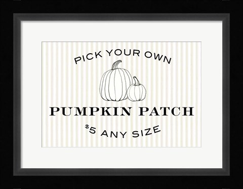 Framed Pumpkin Patch Print