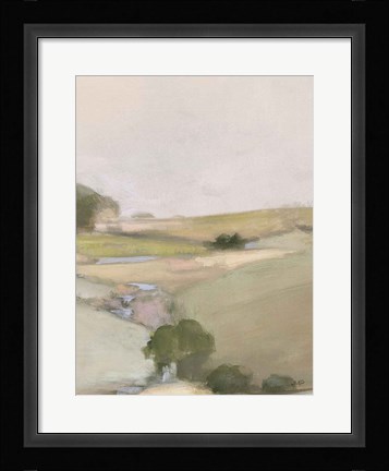 Framed Dream Valley II Neutral Crop II Print