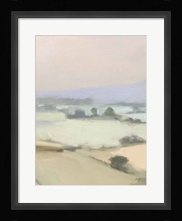 Framed Dream Valley I Neutral Crop II Print