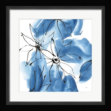 Framed Indigo Neutrals II Print