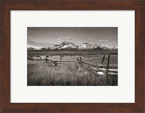 Framed Stanley Basin Fence Print