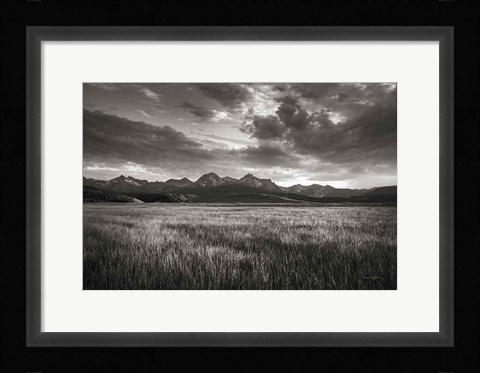 Framed Stanley Basin Sawtooth Mountains Idaho Print