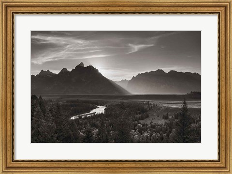 Framed Snake River Overlook Grant Teton National Park Print