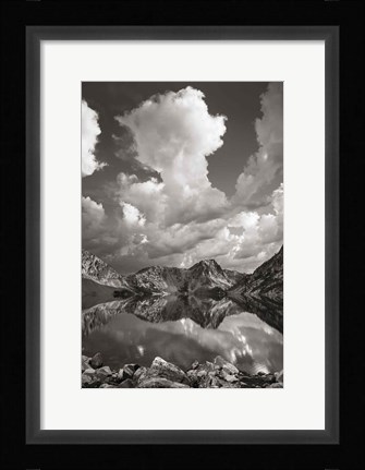 Framed Sawtooth Lake Reflection II Print