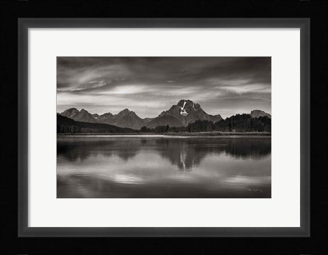 Framed Oxbow Bend Sunrise Print
