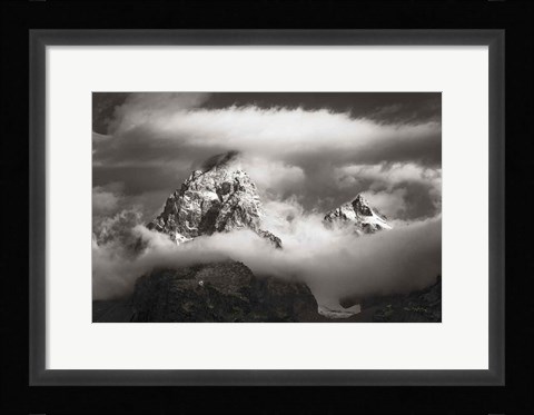 Framed Grand Teton Clouds Print