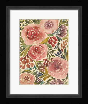 Framed Antique Garden II Print