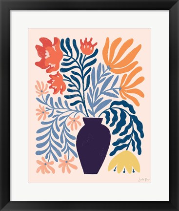 Framed Mid Mod Floral II Print